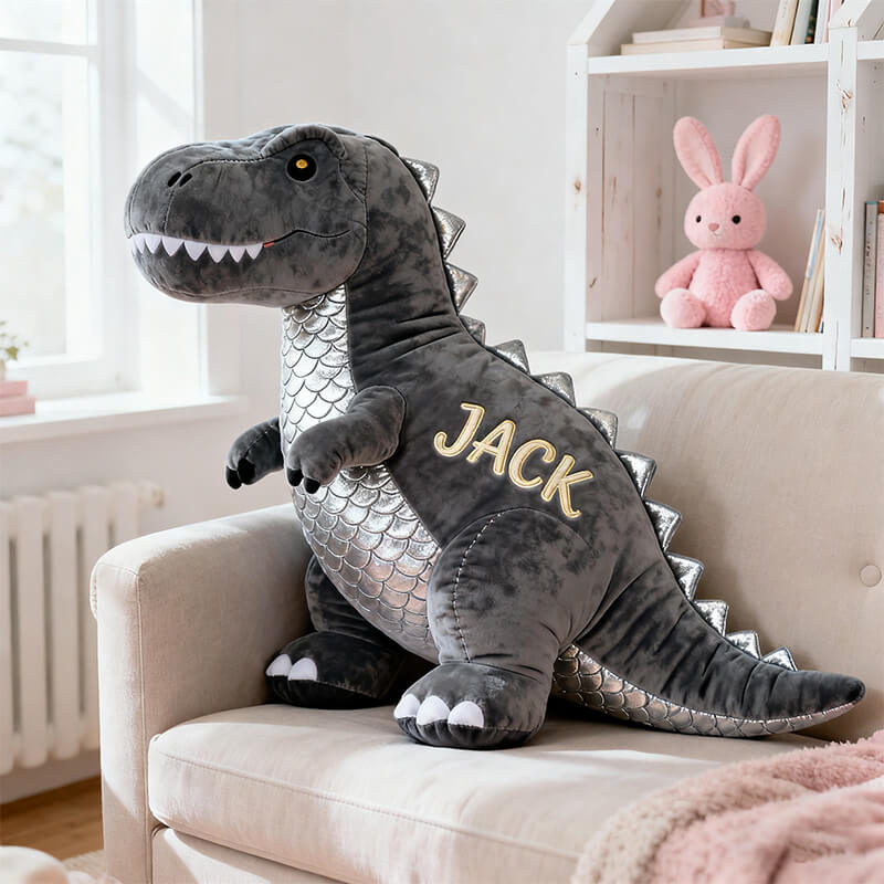 Personalized Tyrannosaurus Rex Alien Shaped Pillow Birthday Gifts - Tradiviet