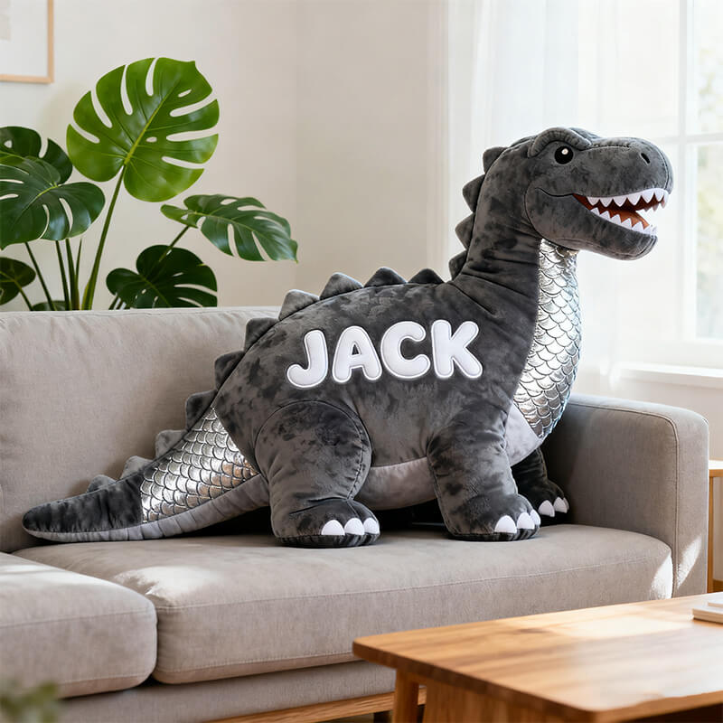 Personalized Tyrannosaurus Rex Alien Shaped Pillow Presents For Brother - Tradiviet