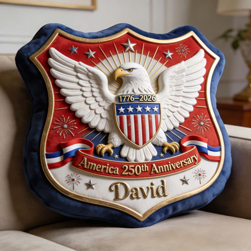 Personalized USA 250Th Anniversary Pillow Independence Day Decor Gift For Him - Tradiviet