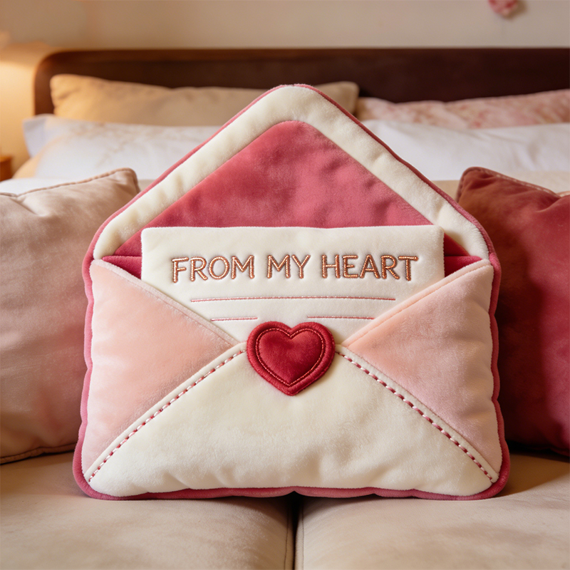 Personalized Valentines Day Shaped Pillow Awesome Mothers Day Gifts For Mom - Tradiviet