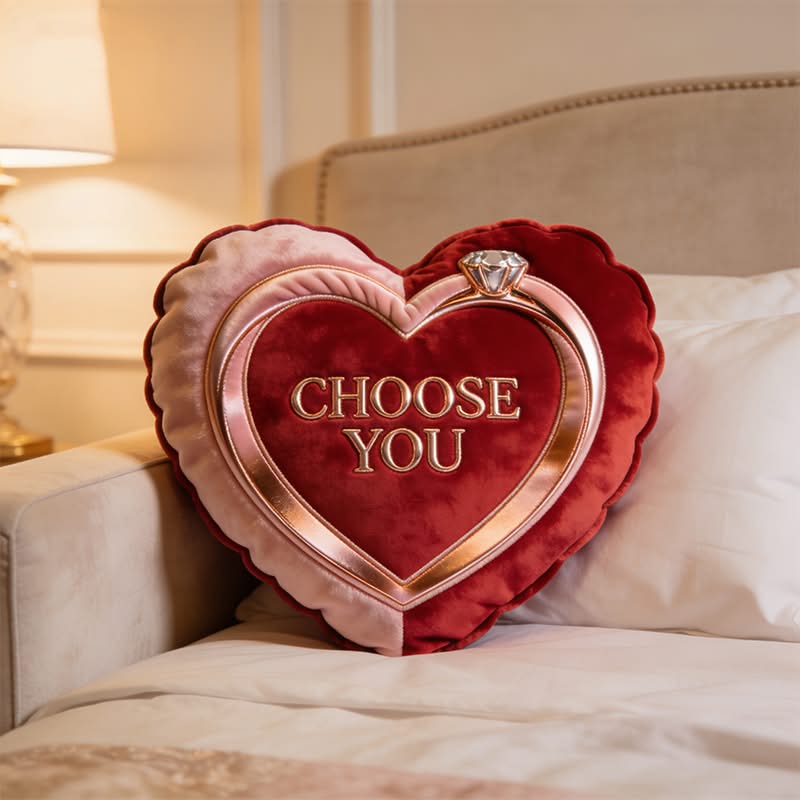 Personalized Valentines Day Shaped Pillow Unique Gifts For Couples - Tradiviet
