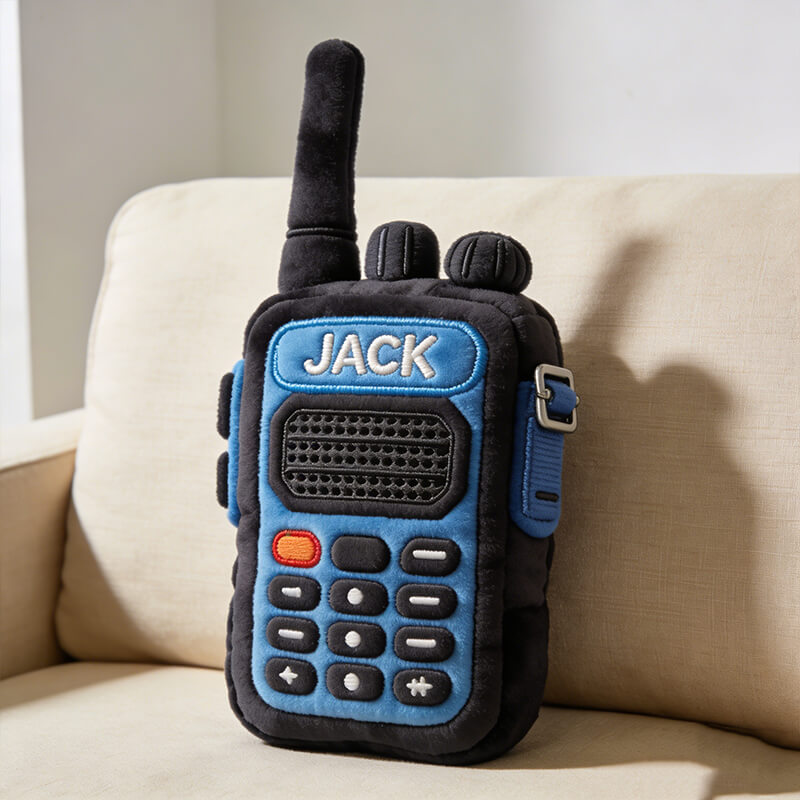 Personalized Walkie Talkie Shaped Pillow Retirement Gift Ideas For Men - Tradiviet