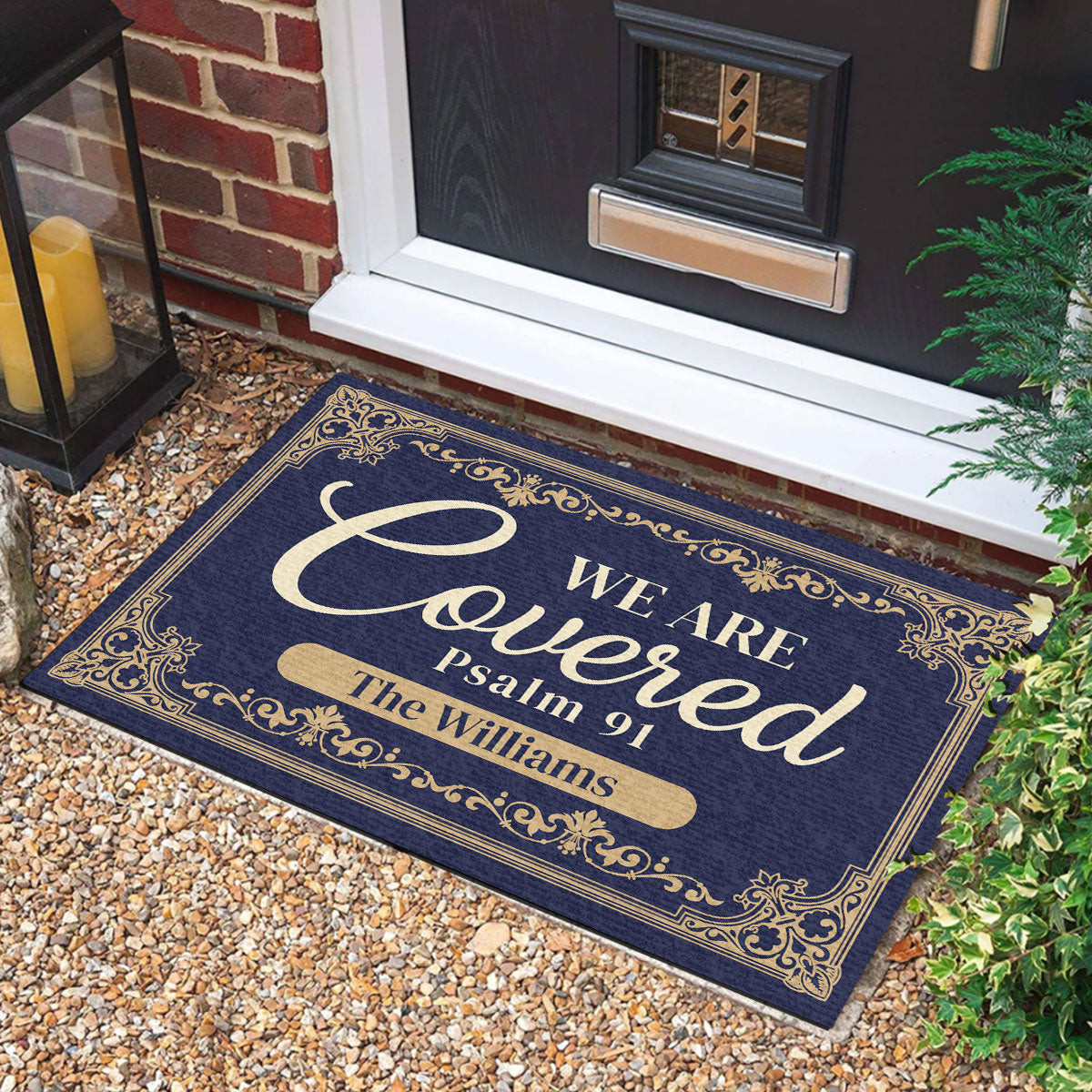 Personalized We Are Covered Doormat Independence Day Welcome Door Mat Gifts For 4Th Of July - Tradiviet