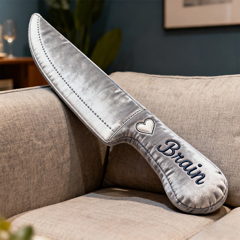 Personalized Western Knife Shape Pillow Sofa Decor Gift For Him - Tradiviet