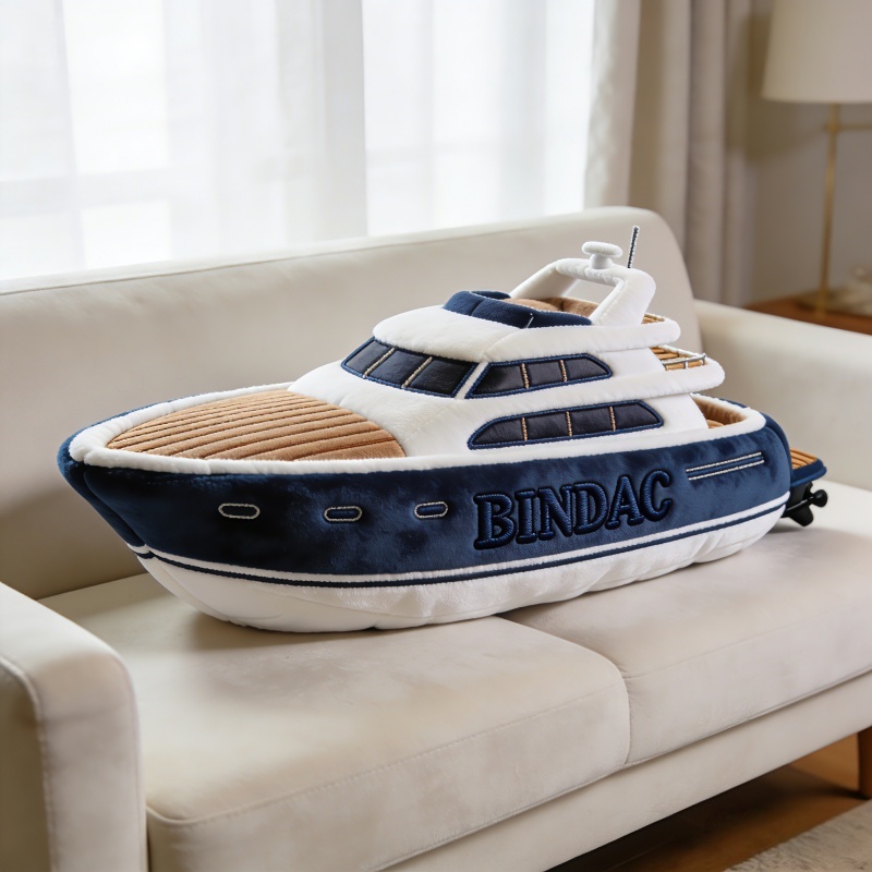 Personalized Yacht Shape Pillow Cute Sofa Decor Unique Gift Ideas For Him - Tradiviet