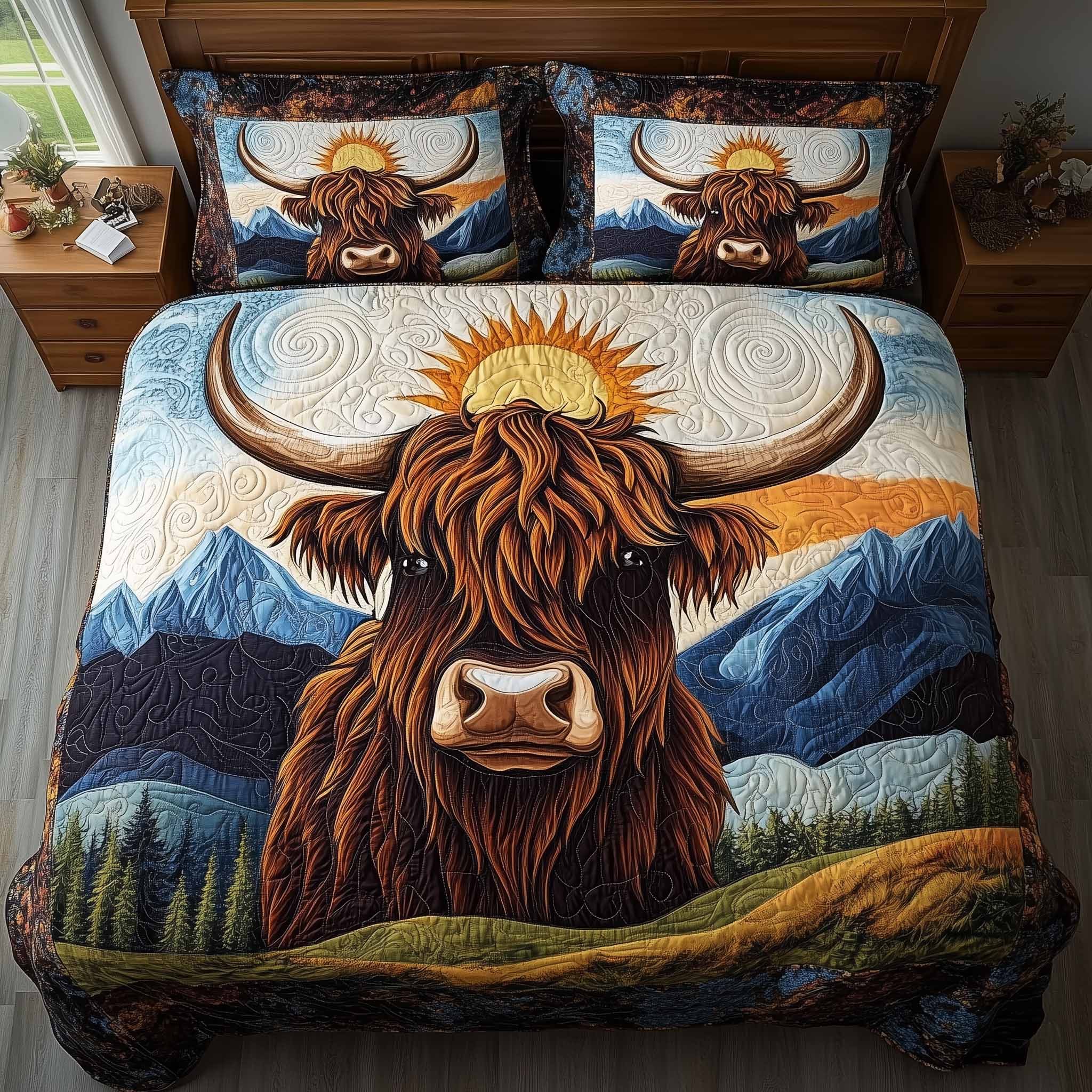 Quilted Bedding Set Bedroom Decorations Gift Ideas For Mom - Tradiviet