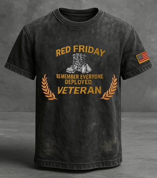 Red Friday Memorial Day T-Shirt Remember Everyone Deployed Clothing Gift For Patriots - Tradiviet