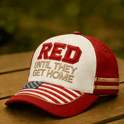 Red Memorial Day Baseball Cap Until They Get Home Merch Gifts For A Patriotic Person - Tradiviet
