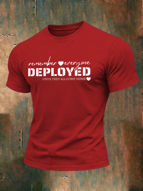 Remember Everyone Deployed T-Shirt Until They All Come Home Merch Gift Ideas - Tradiviet