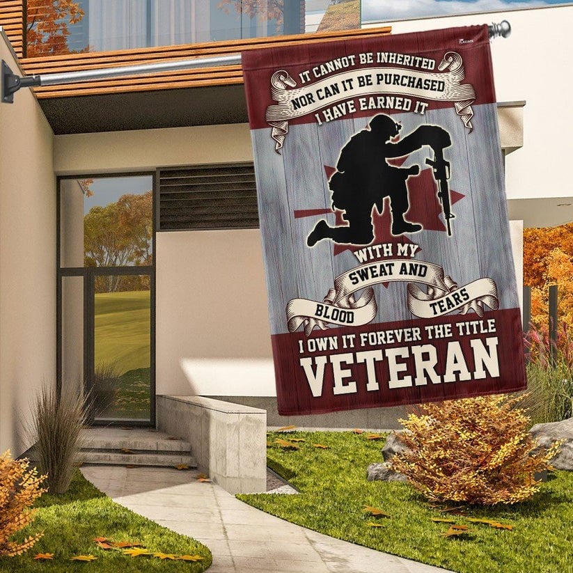Remembrance Day Canadian Veterans It Cannot Be Inherited Forever The Title Veteran Memorial Flag Gift Family - Tradiviet