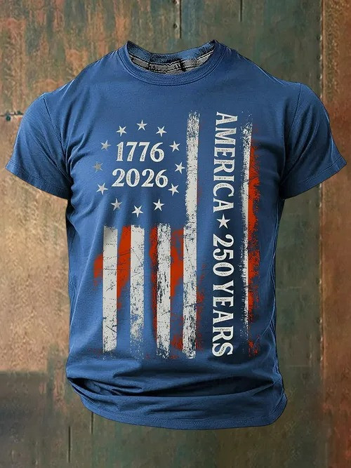 Retro America 250th Anniversary T-Shirt 1776 2026 Celebrate 250th Anniversary Gift Ideas - Tradiviet - Image 2