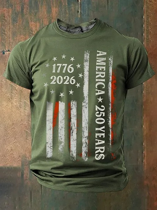 Retro America 250th Anniversary T-Shirt 1776 2026 Celebrate 250th Anniversary Gift Ideas - Tradiviet - Image 3