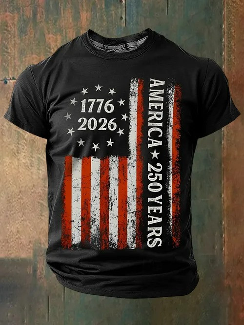 Retro America 250th Anniversary T-Shirt 1776 2026 Celebrate 250th Anniversary Gift Ideas - Tradiviet