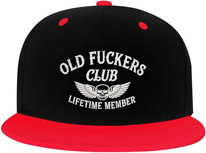 Retro Old Fckers Club Snapback Fashion Hip Hop Lifetime Member Hat Gift For Him - Tradiviet - Image 2