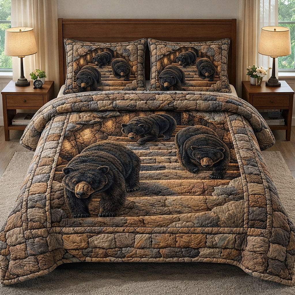 Rustic Guardian Quilted Bedding Set Bed Room Decoration Beautiful Gift For Country Homes - Tradiviet