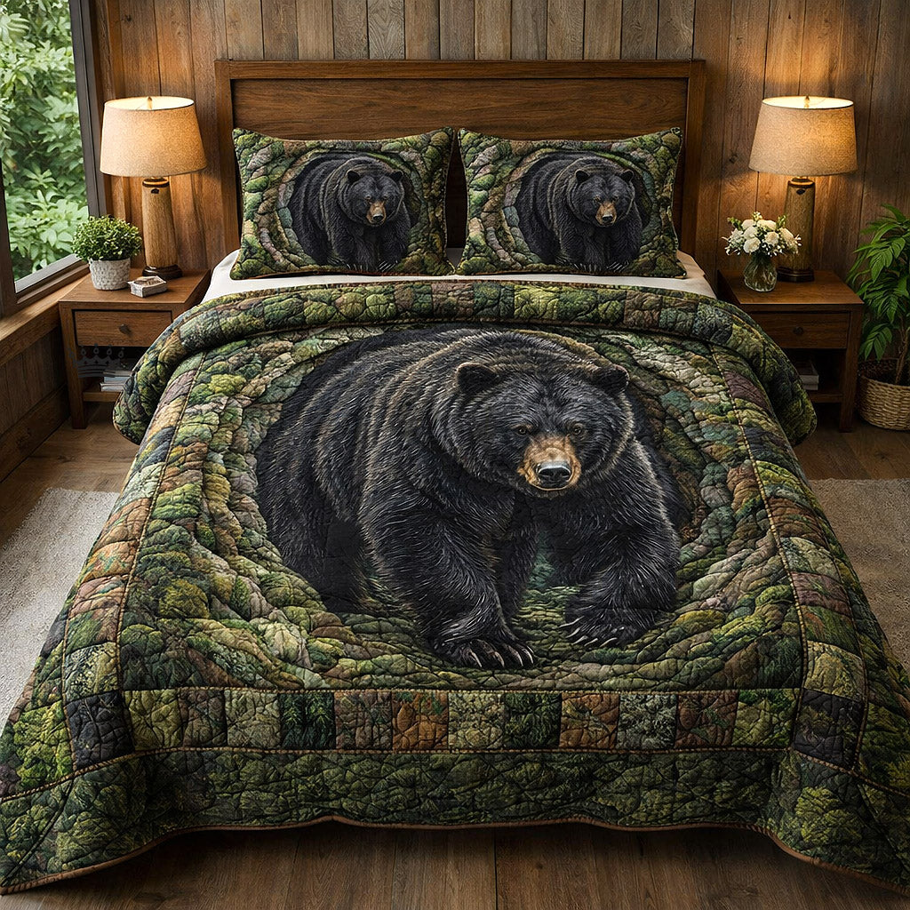 Rustic Guardian Quilted Bedding Set Holiday Home Decor Ideas Warm Gift For Rustic Accents - Tradiviet