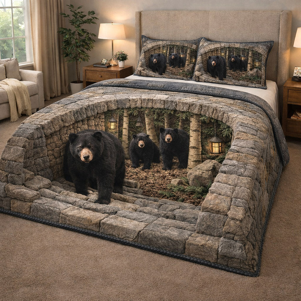 Rustic Guardian Quilted Bedding Set Room Decoration Items Perfect Gift For Rustic Retreats - Tradiviet
