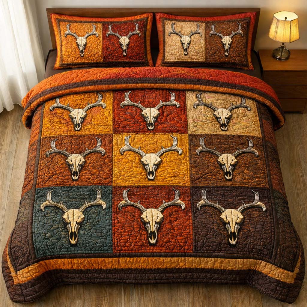 Rustic Trophy Quilted Bedding Set Room Decoration Items Good Gifts For Mom - Tradiviet
