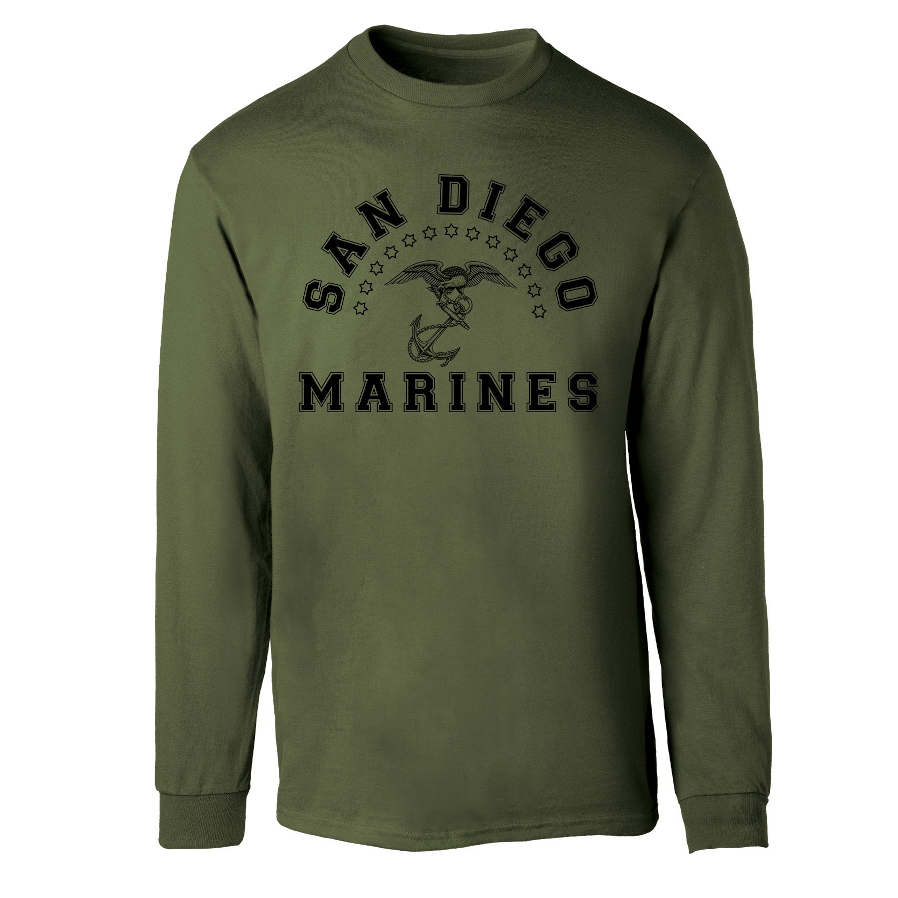 San Diego Marines Long Sleeve Shirt Marine Corps Military Shirt USMC Veteran Apparel - Tradiviet - Image 3