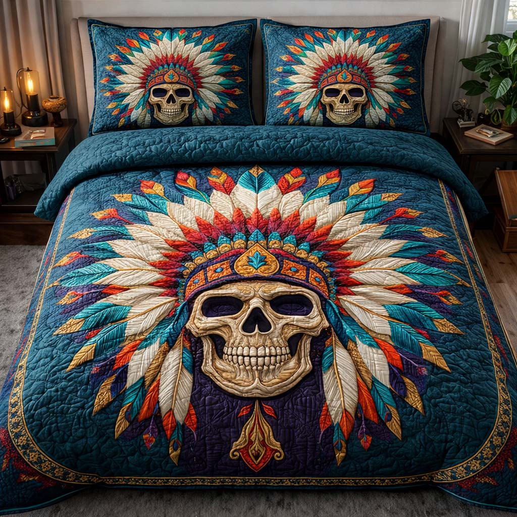 Spirit Crown Quilted Bedding Set Holiday Home Decor Ideas Gift For Regal Vibes - Tradiviet