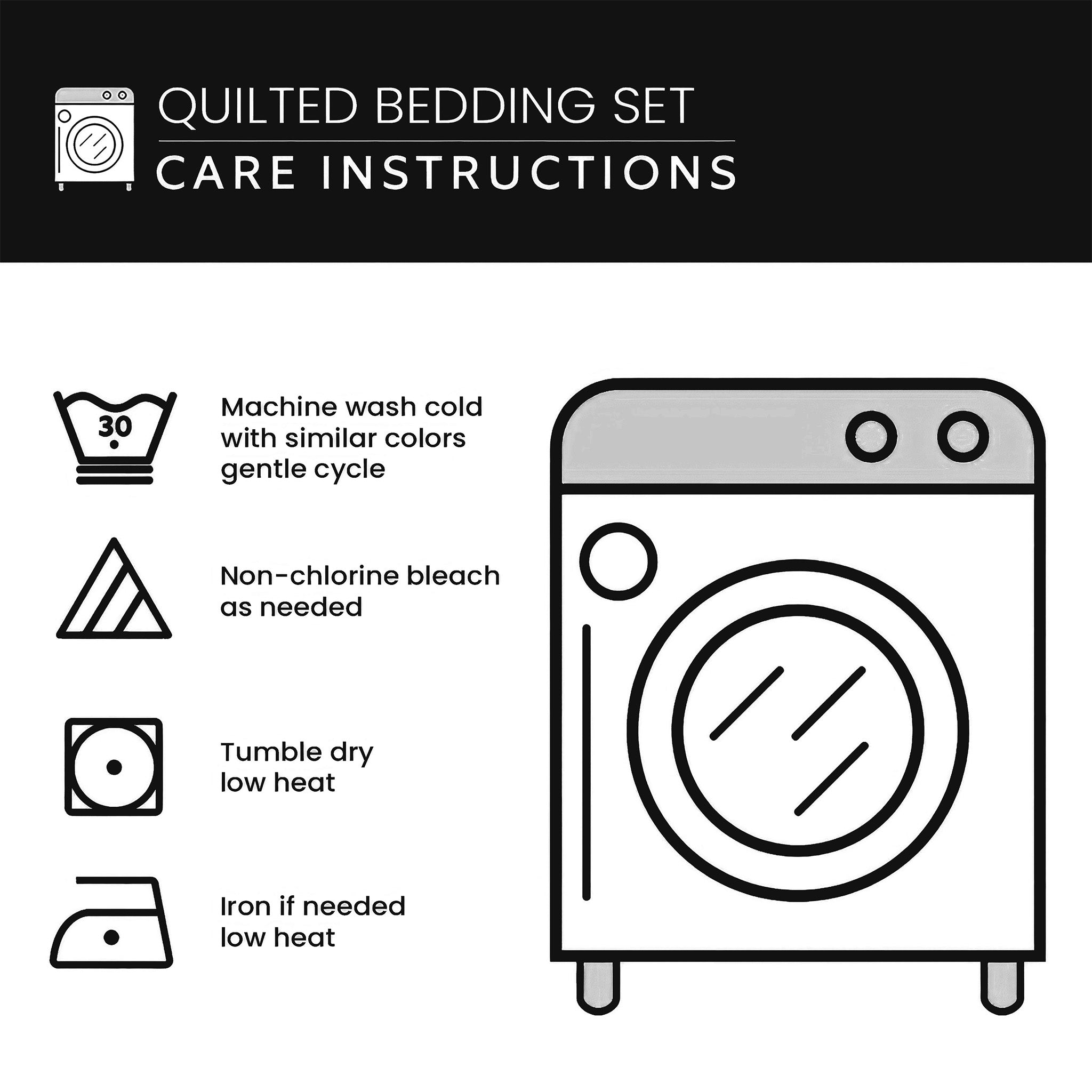 Spring Patch Quilted Bedding Set Mens Bedroom Decor Gift Ideas For Dad - Tradiviet - Image 4
