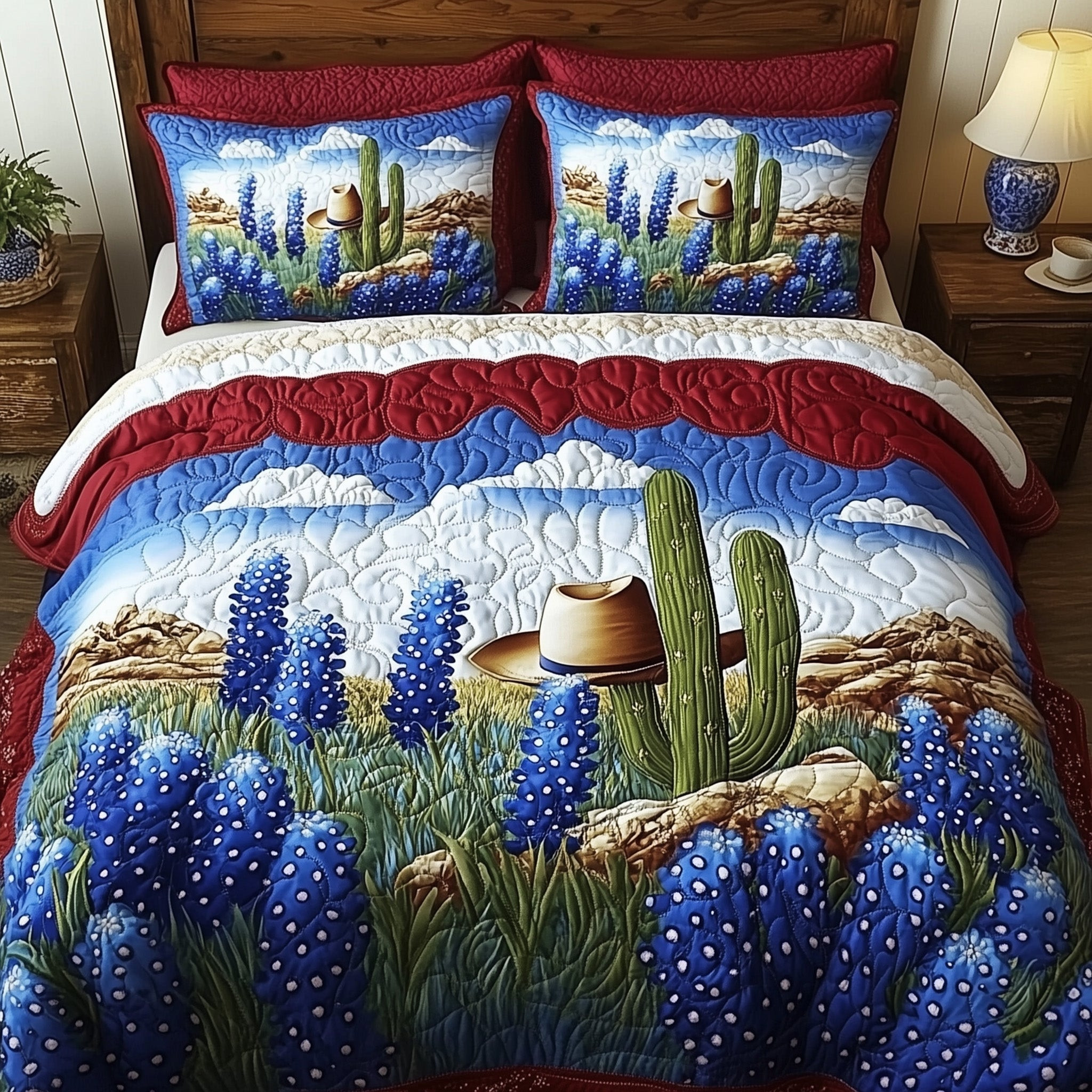 Texas Pride  Quilted Bedding Set  Duvet Cover Queen Best 4Th Of July Gifts