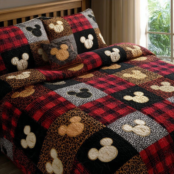 Timeless Play Quilted Bedding Set Decorative Quilted Bedspread Gift for Bedroom - Tradiviet