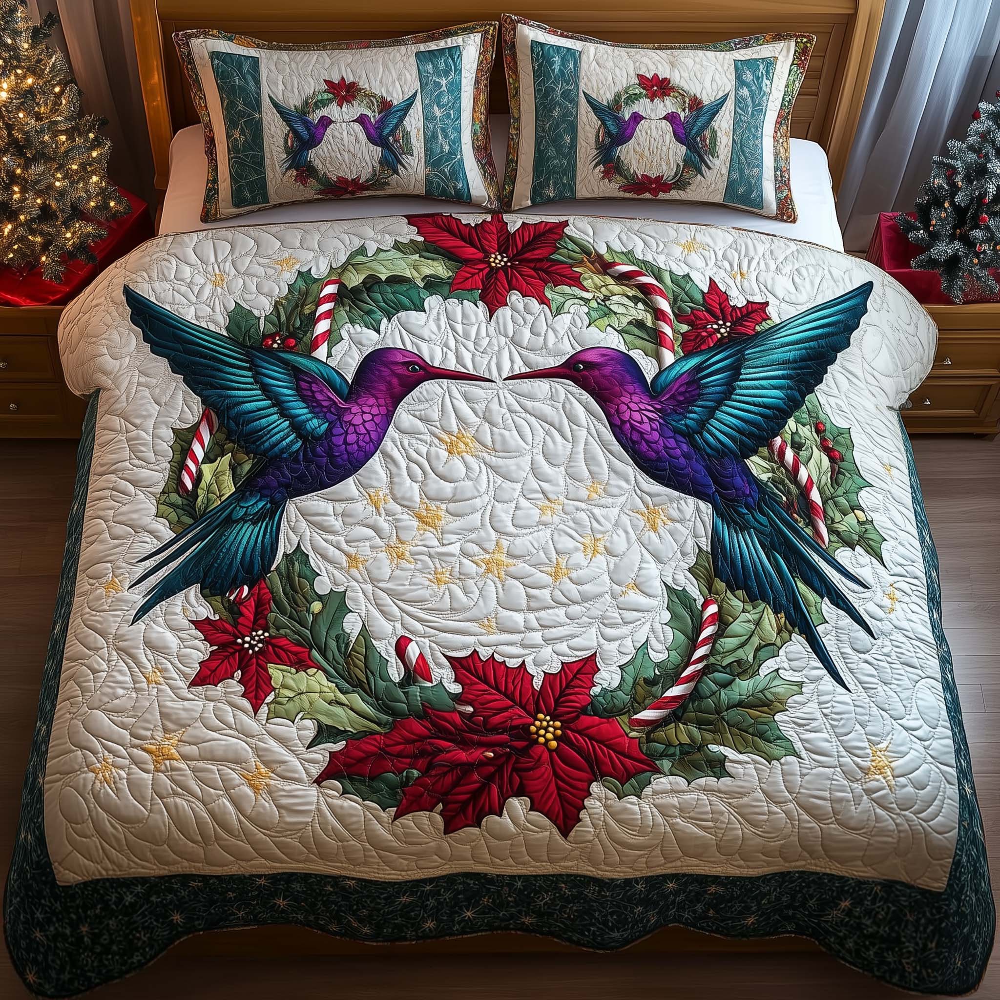 Twilight Pair Quilted Bedding Set Bedroom Decorations Gift For Cozy Nights - Tradiviet