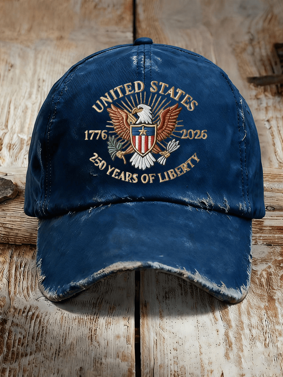 United States 250 Years Of Liberty Hat Patriotic Americans Cap Gift for Him - Tradiviet - Image 3