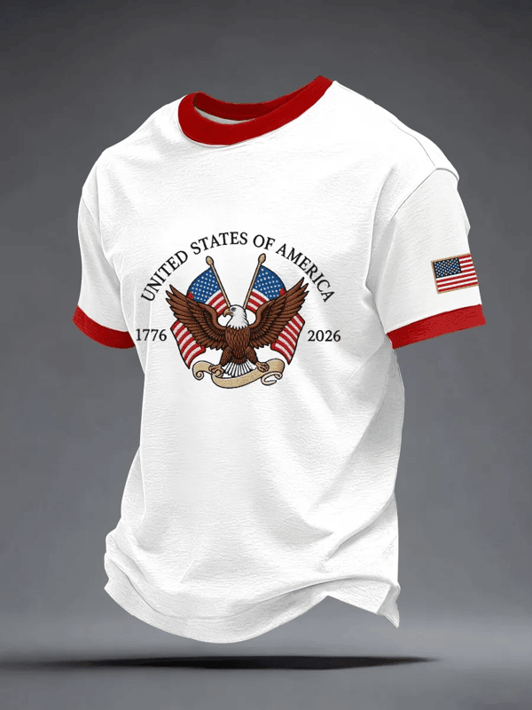 United States Of America T-Shirt 4Th Of July 1776 2026 Clothing Gift For Men - Tradiviet - Image 2