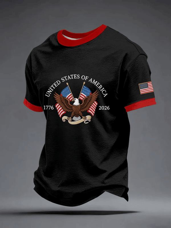 United States Of America T-Shirt 4Th Of July 1776 2026 Clothing Gift For Men - Tradiviet