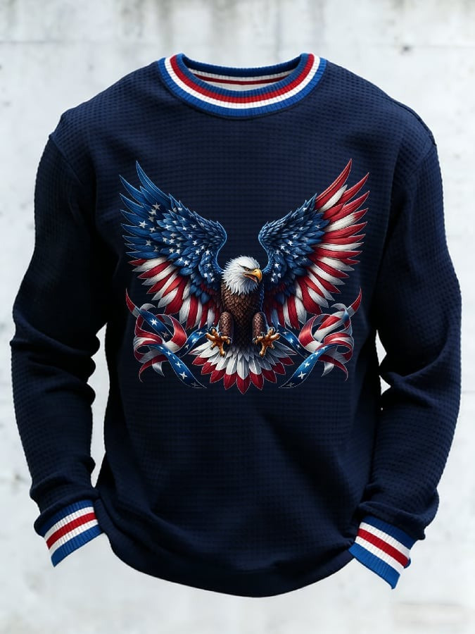 US 250th Anniversary Long Sleeve Shirt Mens 1776 2026 Bald Eagle Graphic Patriotic Gift - Tradiviet