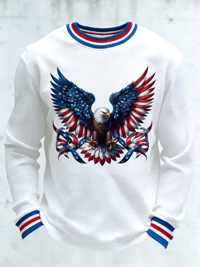 US 250th Anniversary Long Sleeve Shirt Mens 1776 2026 Bald Eagle Graphic Patriotic Gift - Tradiviet - Image 2