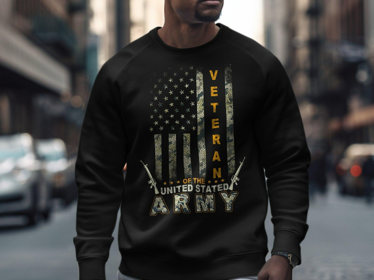 US Army Veteran T-Shirt: Patriotic Stars & Stripes Military Tee - Tradiviet - Image 4