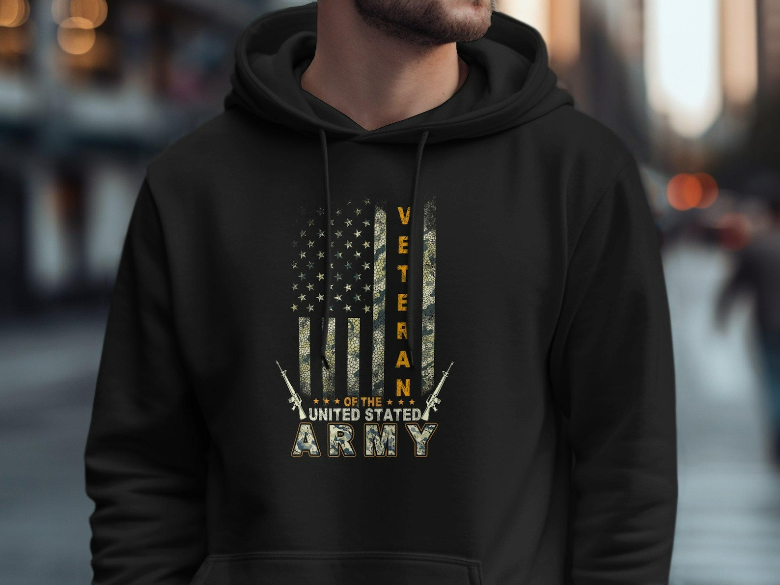 US Army Veteran T-Shirt: Patriotic Stars & Stripes Military Tee - Tradiviet - Image 6