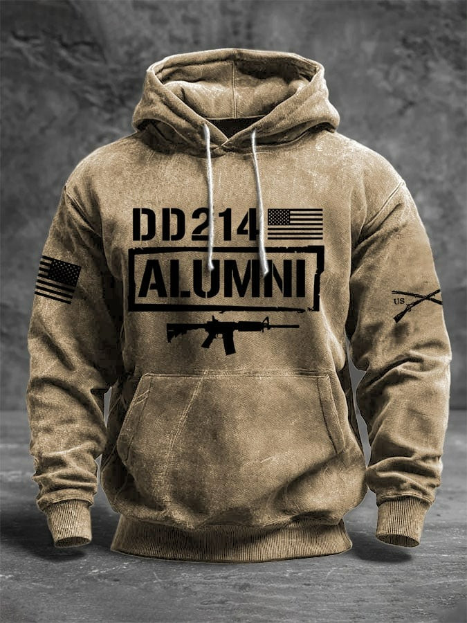 US DD-214 Alumni Flag Veteran Hoodie DD214 Clothing Best Gifts For Proud Veteran - Tradiviet - Image 3