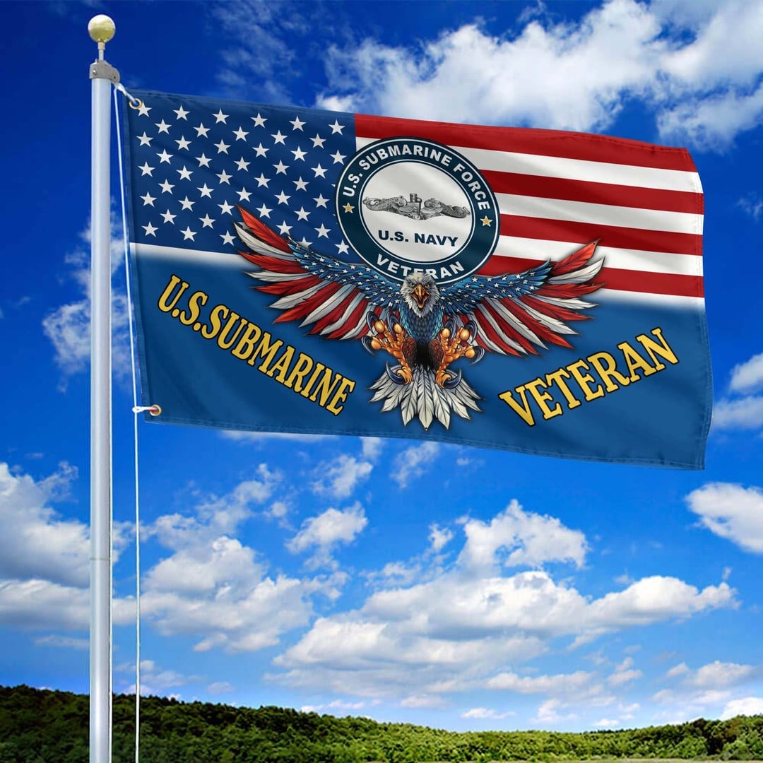 US Submarine Grommet Flag Best Gifts On Father's Day for Submarine Veteran - Tradiviet