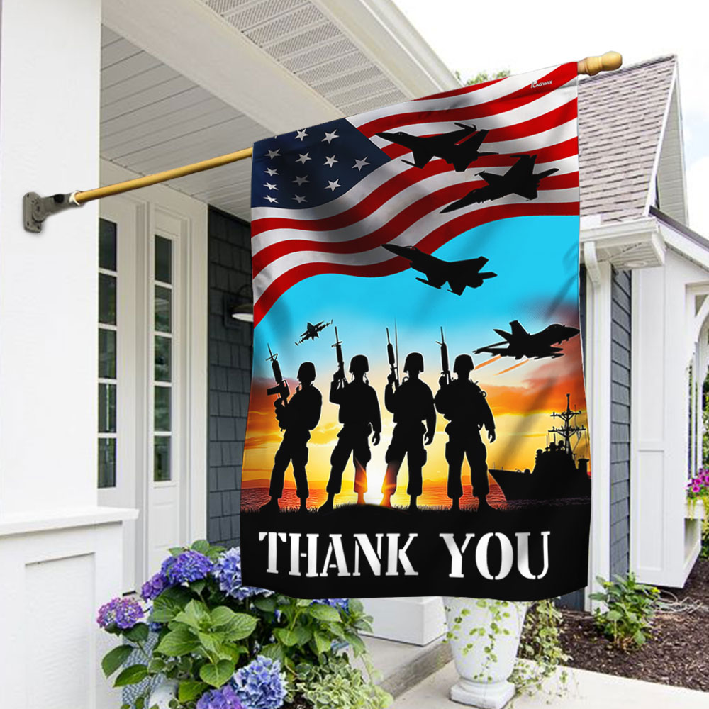 US Thank You Veterans American Flag Veterans Day Decor Patriotic Gift Ideas - Tradiviet