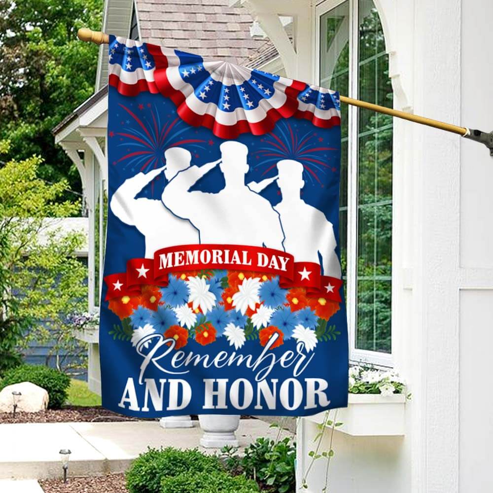 US Veteran Remember and Honor Veterans Flag Memorial Day Salute Decor 4Th Of July Merch - Tradiviet