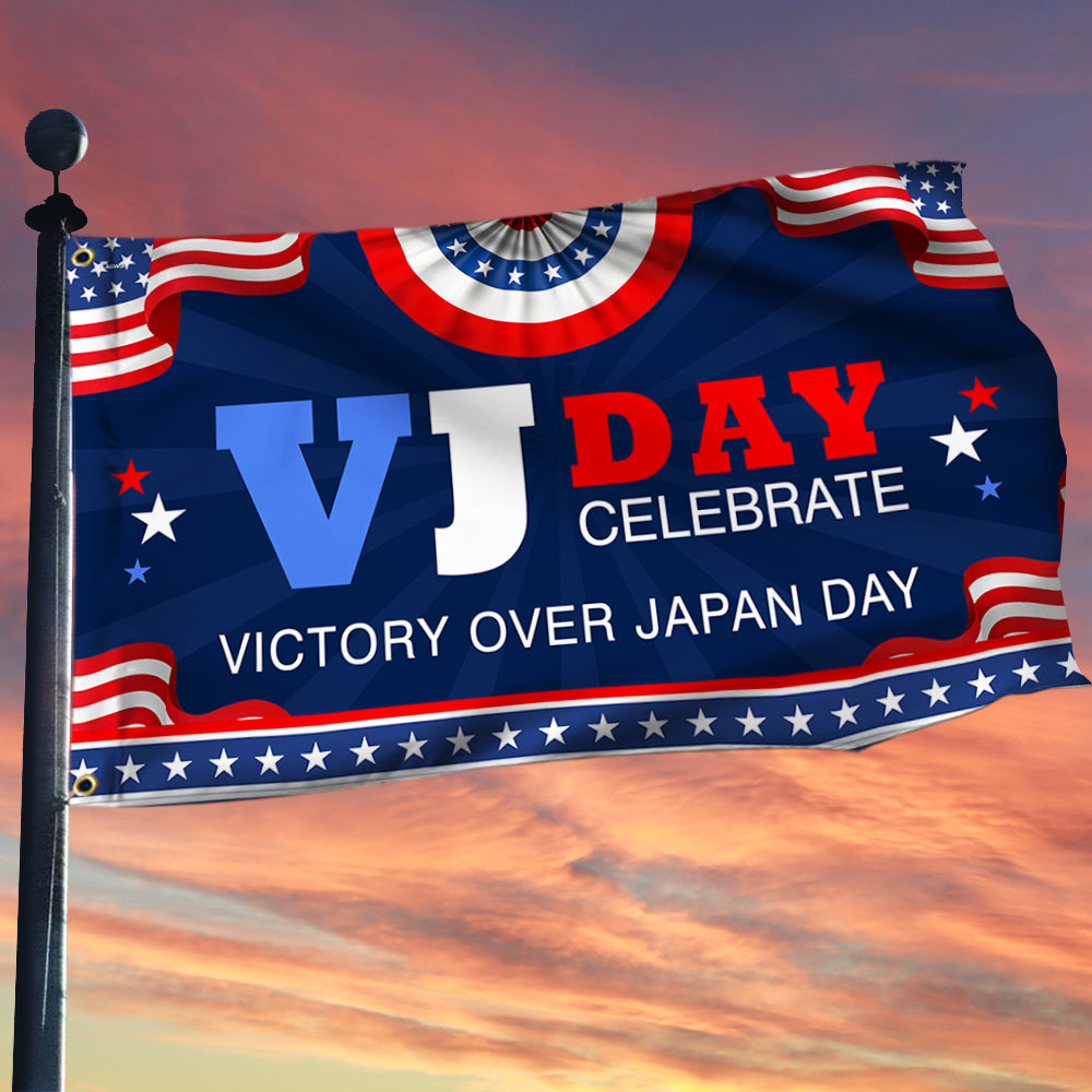 US Veterans VJ Day Celebrate Victory Over Japan Day Flag United States Flag Independence Decor - Tradiviet