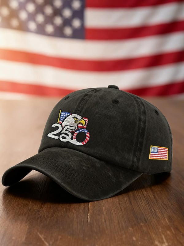 USA 250th Anniversary Eagle Baseball Cap Patriotic America 1776-2026 Merch Gifts For Him - Tradiviet - Image 3