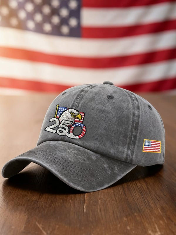 USA 250th Anniversary Eagle Baseball Cap Patriotic America 1776-2026 Merch Gifts For Him - Tradiviet - Image 2