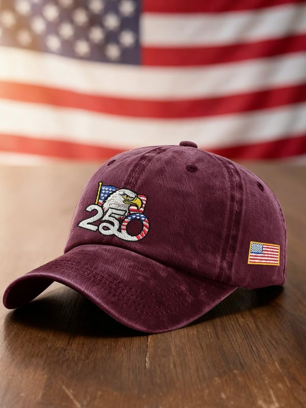USA 250th Anniversary Eagle Baseball Cap Patriotic America 1776-2026 Merch Gifts For Him - Tradiviet - Image 4