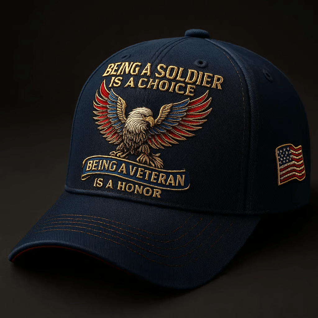 USA 250th Anniversary Hat Being A Soldier Is A Choice Cap Patriotic Gift - Tradiviet - Image 2