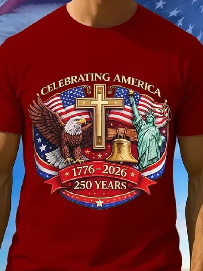 USA 250th Anniversary Shirt 1776 2026 Bal Eagle Statue of Liberty Graphic Tribute Gift - Tradiviet - Image 4