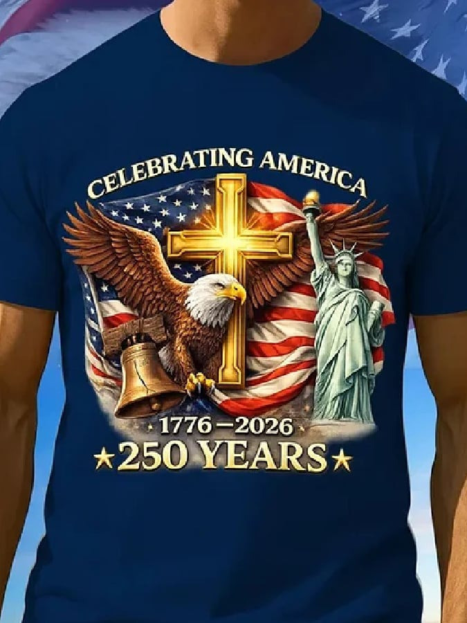 USA 250th Anniversary Shirt 1776 2026 Statue of Liberty Bal Eagle Print Gift Ideas - Tradiviet - Image 3