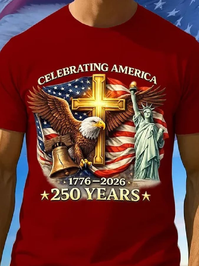 USA 250th Anniversary Shirt 1776 2026 Statue of Liberty Bal Eagle Print Gift Ideas - Tradiviet - Image 4