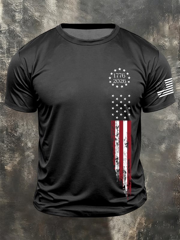 USA 250th Anniversary T-Shirt 1776 2026 Patriotic Flag Clothing Gift For Him - Tradiviet - Image 2