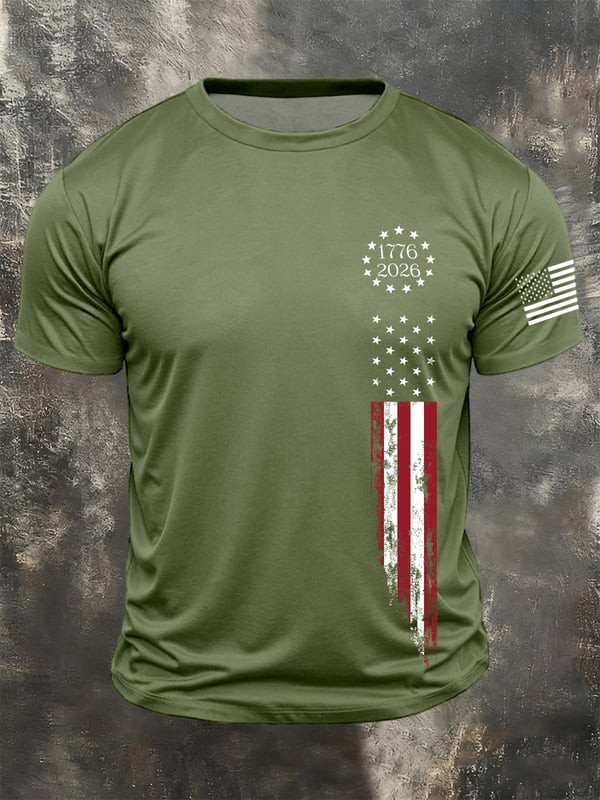 USA 250th Anniversary T-Shirt 1776 2026 Patriotic Flag Clothing Gift For Him - Tradiviet - Image 4
