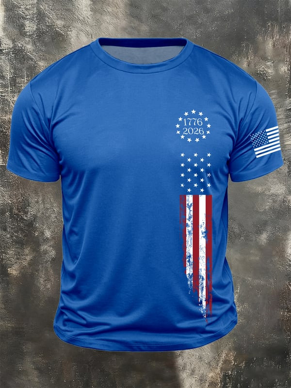 USA 250th Anniversary T-Shirt 1776 2026 Patriotic Flag Clothing Gift For Him - Tradiviet - Image 3